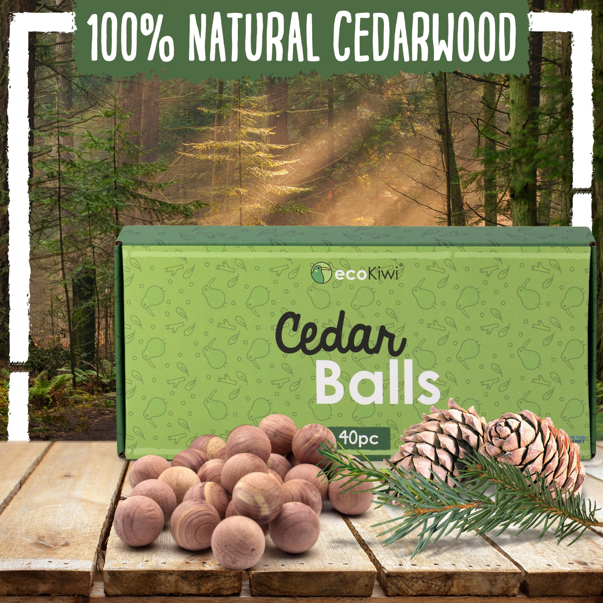 6 Moth Repellent Cedar Balls