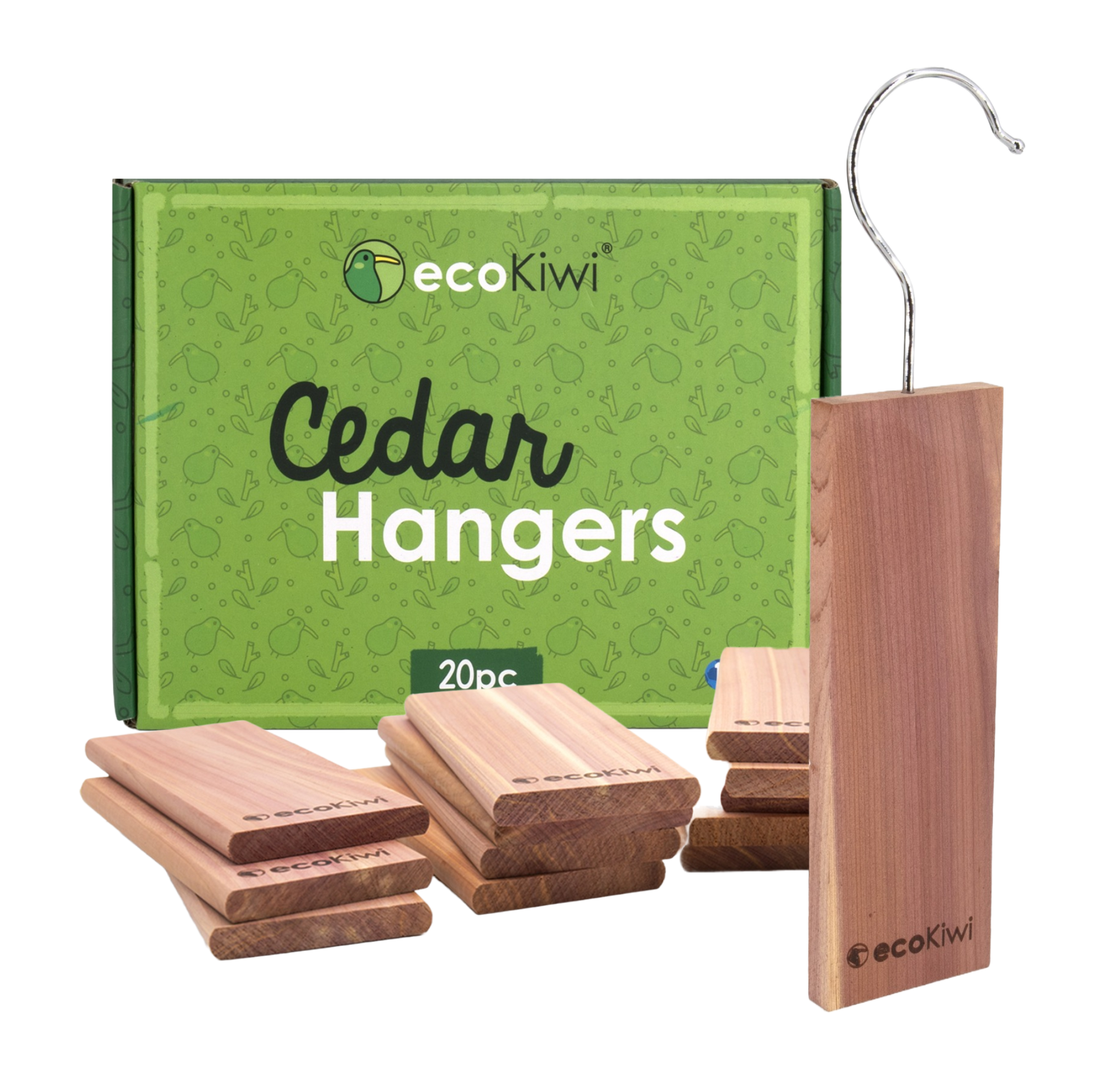 2 red cedar hangers - anti moth